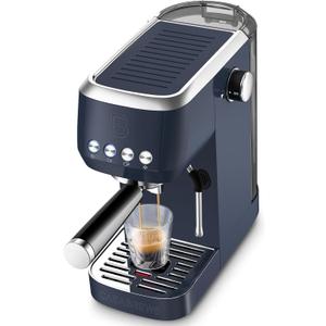 CASABREWS 3700 Essential Espresso Machine 20 Bar, Stainless Steel Coffee Maker with Steam Frother, Cappuccino & Latte Machine, 43.9oz Water Tank, Sapphire Blue