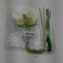 5pcs Faux Anthurium Flowers Realistic Artificial Flower Bouquet for Home Decor Living Wedding Party Arrangements Versatile Fake Plants Occasion (White)