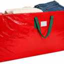 KRYSTY Christmas Tree Storage Bag - Fits Up to 7.5 Foot Xmas Holiday Tree, Zippered Bag, Carry Handles, Durable Waterproof Material, Protects Against Dust and Moisture, Red