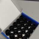 20 Pcs Black Extra Small Chair Leg Floor Protectors for Hardwood Floors, Upgraded Rubber Chair Leg Caps with Felt, Furniture Leg Feet Covers Protect Floor from Scratches Reduce Noise (Fit 0.55"-0.75")