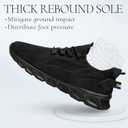 Sneakers for Men Running Casual Lightweight Tennis Shoes Walking Athletic Gym Workout Shoes Summer (11, Black)