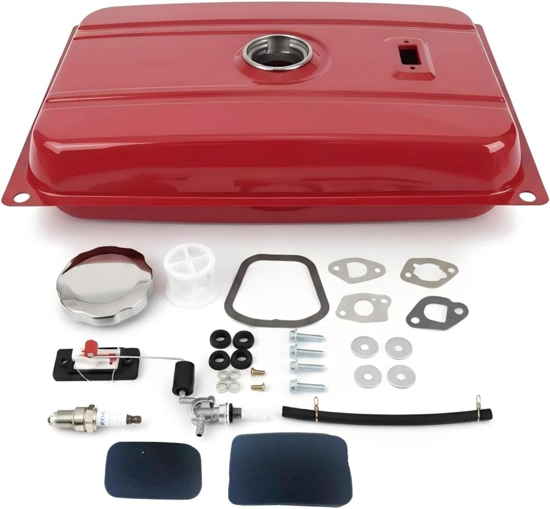 FDJ Universal 5 Gallon Generator Gas Fuel Tank, Compatible with Honda EC2500 & Predator 2000/4000, Extended Run Fuel Tank Assembly for 2-3KW Portable Generators, Easy Installation (5 Gallon)