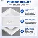 Fits 24x24 Steel T Bar Drop Ceiling Grid, 6" [Neck Size], Plaque