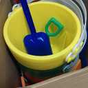 Woanger Set of 36 Beach Pails, Buckets and Shovels - 5 Inch Sand Play Set - Colorful Plastic Beach Buckets - Sand Castle Kit for Boys and Girls Birthday Party Favor
