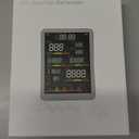 Professional Indoor Air Quality Monitor with AQI Alarms, Portable Real-Time Detector for Home Cars Plants and Pets (Cold White)