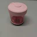 Large Pill Organizer, 7 in 1 Supplement Organizer for Travel, Portable Pill Box Case Anti-Mixing Wide-Opening, Medication Dispenser Easy to Retrieve Meds, 20 Pcs Labels, Translucent Pink