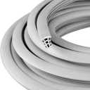 Kingdder Concrete Expansion Joint Filler Driveway Crack Filler Flexible EPDM Rubber Strip for Concrete Crack Repair Replacement Weather Aging Resistance Expansion Joint(1/2'' Wide, 25 ft Long)