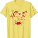 Sounds Gay I'm In Vintage Lesbian Cowgirl Howdy Lesbians T-Shirt (Small)