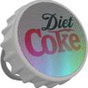 Diet Coke Bottle Cap Shaped Bluetooth Speaker with Kickstand, Color Changing Light, FM Radio, 6H Playtime, Micro SD Card, Aux Port for Home/Outdoors/Beach/Bar | Portable Bluetooth Speakers