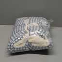 Snuggle Sac Ultra Soft Waffle Throw Blanket for Couch Bed Sofa 50x60 inches, Reversible Blue Cream Blanket Microfiber Fluffy Fuzzy Cozy Knit Soft Throws Birthday Gifts for Women