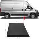 Front Right Side B Pillar Body Protective Door Trim Molding Panel Fits for 2019-2024 Ram Promaster 1500 2500 3500