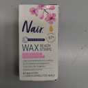 Nair Hair Remover Wax Ready Strips, Face and Bikini Hair Removal Wax Strips, 40 Count
