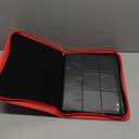 Deoyibu 9 Pocket Card Binder, 360 Pockets Trading Card Binder, Double Sided Pocket Collection Binder, Card Folder for MTG, TCG, Game Cards, Sport Cards, Red