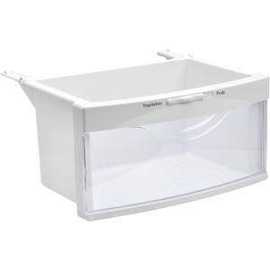 WR32X10524 Bottom Drawer, AP3855806 Meat Pan Assembly, Compatible with GE Refrigerators, Replacement Models: 1169961, EAP1021907, PS1021907