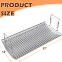 Grill Grates and Ash Pan with Hanger Kits Replacement Parts for Char Griller 1324, 1329, 2727, 2929, 1224, 2828, E1224, 200048, 1321, 2222, 2121 Charcoal Grill, Grill Parts for Charbroil 17302056