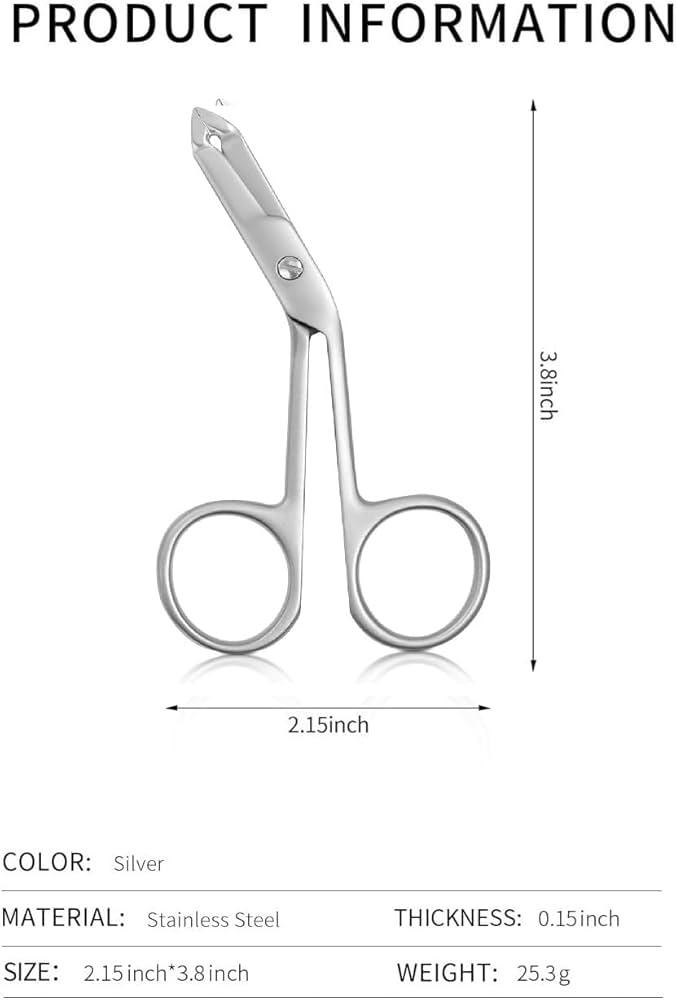 Professional Scissor Tweezers - 3Cr13 Stainless Steel Tweezers with Handles, Larger Grabbing Surface Area, Precision Eyebrow Tweezers for Women and Men Facial Hair