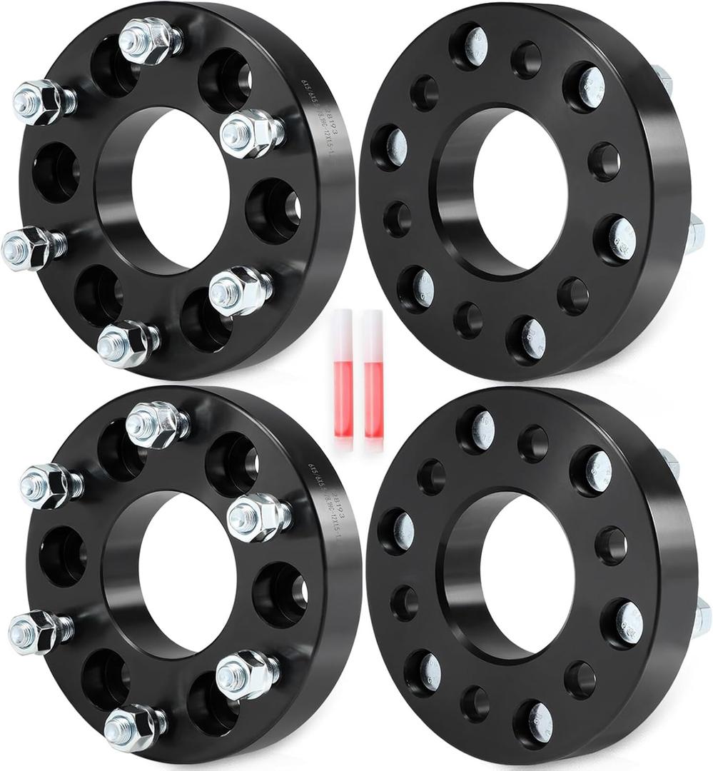 ECCPP 4PCS change bolt pattern from 6x5 to 6x5.5 Wheel Adapters Lug Centric 1.25" (32mm) 6 Lug 12x1.5 78.1mm hub for Trailblazer EXT 2003-2006 for Ascender 2003-2008