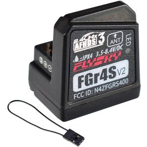 Goolsky Flysky FGR4S V2 Receiver, 2.4Ghz 4 Channel AFHDS 3 Built-in Single Antenna Bidirectional PWM/PPM/IBUS Output Receiver for Flysky Noble NB4 PL18 Radio Transmitter Remote Controller
