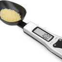 OBEST Kitchen Digital Measuring Spoon Food Scale, Digital Multi-Function Small Digital Spoon Scale, Weight from 0.1 Grams to 500 Grams Support Unit g/oz/gn/ct (Include 2 AAA Batteries)-LCD Display