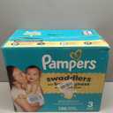 Pampers Swaddlers Diapers, Size 3 (13-26 lbs), 136 Count, Absorbent, Keeps Baby Dry and Comfortable, Skin Safe Disposable Baby Diaper
