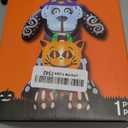 COMIN 5.5 FT Tall Halloween Inflatables Outdoor Decorations Day of The Dead Skull Dog Blow Up Yard Decoration with Built-in LED for Yard Garden Party Lawn