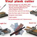 13" Rigid Core Vinyl Floor Cutter, Cuts SPC/LVP/LVT/WPC up to 9.5mm; Crack-free! Moveable blade for irregular corners, door jams, etc. -saves 30% time! Perfect for Pros & DIYers!
