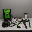 Greenworks Compact Electric Pressure Washer (CSA Certified, Lightweight, 20 FT Tangle-Free Hose, 35 FT Power Cord) Great For Cars, Fences, Patios, Driveways, Decks and Patios