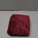 PrinceDeco Velvet Round Saucer Chair Cover (Slipcover Only) High Stretch Papasan Chair Cushion Cover Removable Furniture Protector for Living Room Washable,Fits 29-37 inch, Medium, Burgundy