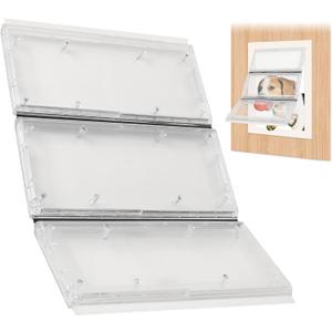 3-Panel Airseal Pet Door Replacement Flap, Compatible with Ideal Pet Products 10.25"x15.75" Extra Large Dog Door, Easy Installation