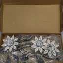 KHJCXS Metal Wall Art Modern Minimalist Metal Flowers Indoor Decor Horizontal Wall Art Iron Artwork,for Over Door,Bedroom,Living Room,Kitchen,Office Scroll Decor (white)