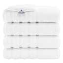 American Soft Linen Luxury 4 Piece Bath Towel Set, 600 GSM 100% Cotton Turkish Bath Towels for Bathroom, 27x54 in Extra Large Bathroom Shower Towels, White