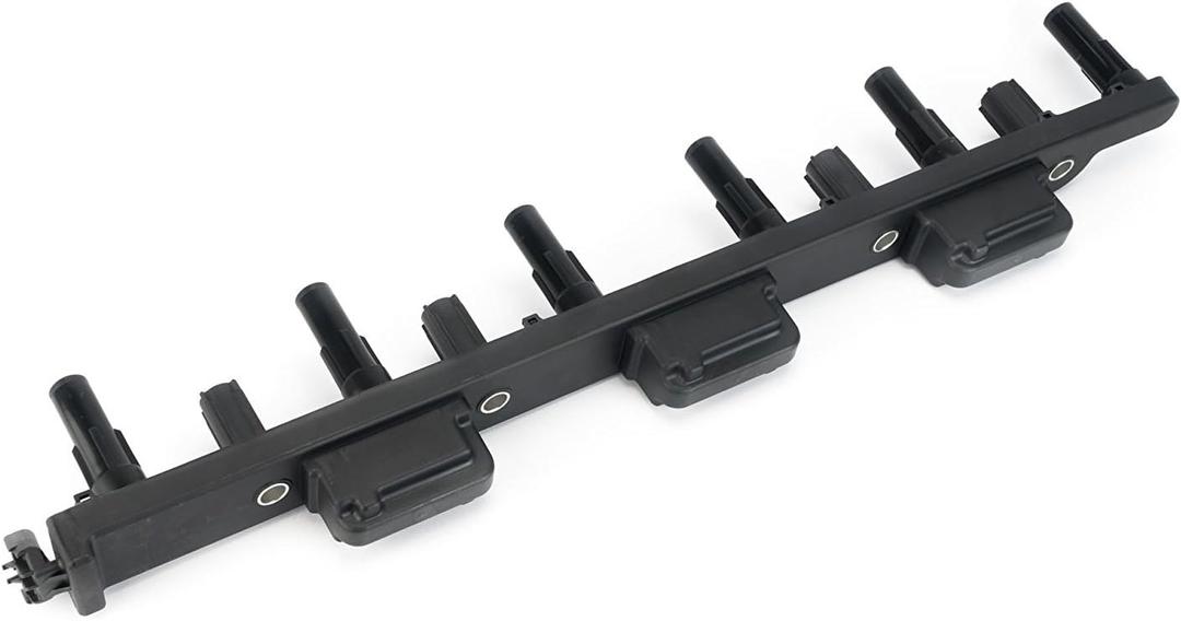 Ignition Coil Pack - Compatible with Jeep Vehicles - Grand Cherokee 4.0L, Cherokee, Wrangler, TJ - Replaces 56041476AB, 56041476AA - Years 2000, 2001, 2002, 2003, 2004 (Single)