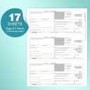 1099 NEC Forms 2025 with Envelopes, 25 Recipients 2025 1099 NEC Tax Forms, 4 Part Kit, Compatible with Accounting, 25 Self Seal Envelopes, Includes 3 1096 Forms