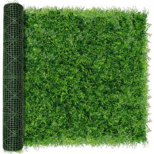 Greenery Faux Grass Wall Backdrop: 72"x144" (72 SQFT) UV-Anti Artificial Green Boxwood Panel for Patio Balcony Privacy & Ivy Fence Covering Privacy, Garden, Backyard Wall Backdrop Decor