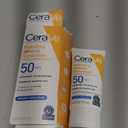 CeraVe 100% Mineral Sunscreen SPF 50, Face sunscreen With Zinc Oxide & Titanium Dioxide, Hyaluronic Acid + Niacinamide + Ceramides, Oil Free, Travel Size 2.5 oz