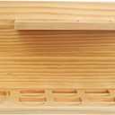 Floating Shelves for Little Tikes Story Dream Machine,Wall Shelf for Little Tikes Projector Books Audio Play Character Storage Tray Organizer for Toddlers and Kids Girls Boys,Pine(Natural Wood) (2 Tier)