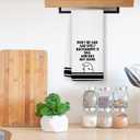 3 x Funny Bathroom Towels, Funny Dish Tea Towels, Black and White Don't Be Sad Sad Spelt Backwards is Das Decorative Hand Towels for Kitchen Bathroom Decor, 16x24 Inch