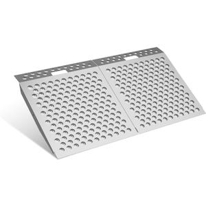 48" L x 29" W Shed Ramps 2 Pack, 1500 LBS Self Supporting Entry Handicap Ramp with Punch Plate Surface, Portable Threshold Loading Ramp, Load Ramps for Wheelchairs, Power Chairs, Trolley, Carbon Steel