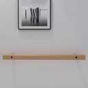 1-4.6ft Solid Wood Stair Handrail,Modern Wall Mount Corridor Support Railing,Safety Non-Slip Stair Railing,Staircase Handrail for Indoor Home Against The Wall Loft Elderly Ba(Size:80cm/31.5in)