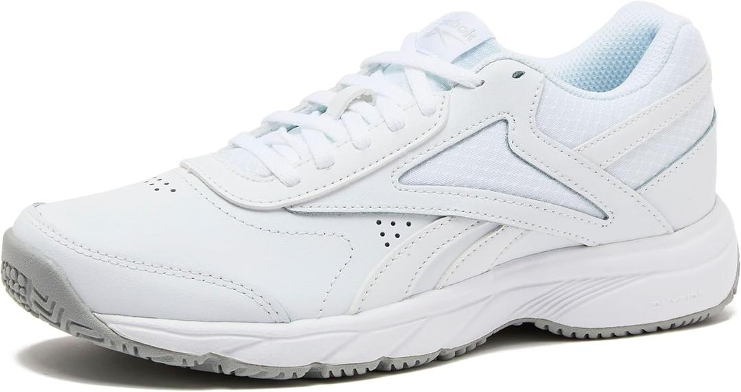 Reebok Work N Cushion Non Slip Work Shoes for Men, Black or White Safety Sneakers (10, Cold Grey/White)
