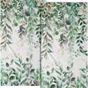 Imiss Eucalyptus Leaf Hand Towels Set of 2 Green Leaves Decorative Kitchen Dish Cloths 14.4 x 28.3 Inch Soft Small Fingertip Towel for Bathroom Hotel Gym Spa