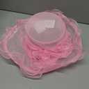 Lawliet Womens Dressy Wide Brim Church Wedding Occasion Sun Hat A613(Pink)