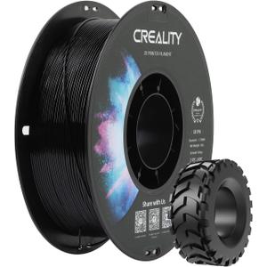 Creality TPU Filament 1.75, 95A 3D Printing Filament, High Hardness & Resilience, Soft Adhesive Material, Elastic, 1kg(2.2lbs) Flexible Filament 1.75mm, for 3D Printer (Black)