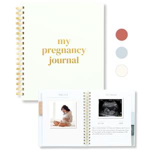 Lamare Pregnancy Journal for First Time Moms  Hardcover Pregnancy Planner & Diary  Pregnancy Gift for First Time Moms  Keepsake with Prompts & Photo Slots (White)