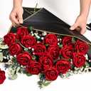 Waipfaru 200 Pcs Red Roses, Fake Roses Artificial Velet Flowers for Valentines Mothers Day Wedding Centerpieces Decor (Red)
