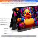 13.5''Portable Monitor for latop ,2K FHD 60HZ Laptop Monitor Screen,USB-C and HDMI Inputs, Ultra-Slim IPS Panel with HDR and Premium Smart Cover & Speakers for Laptop,PC,Phone,PS4/5,Switch,Mac,Xbox