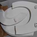 Mayfair Cassel Slow Close Toilet Seat, Easy Clean, Non Slip Premium Wood Seat, Easy Install, Made in USA, Round, White