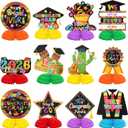 12 Pcs Mexican Graduation Honeycomb Centerpieces Fiesta Graduation Party Decorations Cinco De Mayo Table Centerpieces 2026 Mexican Congrats Grad Table Topper for Class Party