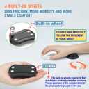 Ergonomic Mouse Wrist Rest - Adjustable Height with Rolling Base,Comfortable Computer Mouse Wrist Support,Resilience Support During Work, Pain Relief, Anti-Fatigue (White)