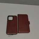 Bocasal for iPhone 14 Pro Max Wallet Case Compatible with MagSafe Wireless Charging, RFID Blocking Magnetic Leather Case with Card Slots Holder Kickstand Detachable Wrist Strap 6.7 Inch (Brown)